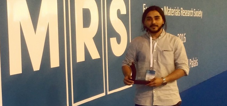 Congratulations to Kishan for winning the E-MRS Reach.Out! competition!